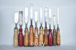 10 Vintage Swedish Bison Eskilstuna Jernbolaget E. A Berg Woodworking Chisels