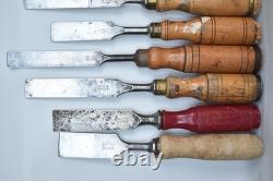 10 Vintage Swedish Bison Eskilstuna Jernbolaget E. A Berg Woodworking Chisels 10 Vintage Swedish Bison Eskilstuna Jernbolaget E. A Berg Woodworking Chisels