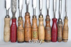 10 Vintage Swedish Bison Eskilstuna Jernbolaget E. A Berg Woodworking Chisels