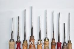 10 Vintage Swedish Bison Eskilstuna Jernbolaget E. A Berg Woodworking Chisels