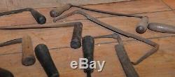 10 draw knife collection woodworking spoke shave antique collectible tools D10