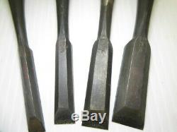 10 pieces Chisel Nomi Tools Japanese Vintage Woodworking Carpentry Tool