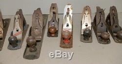 10 vintage hand planes Stanley & more collectible woodworking tool parts lot P1