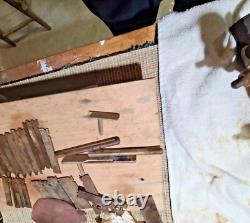1080 CRAFTSMAN PLOW COMBINATION woodworking plane with 20+ cutters +canvas sleeve