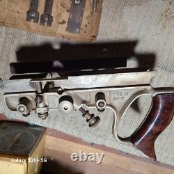 1080 CRAFTSMAN PLOW COMBINATION woodworking plane with 20+ cutters +canvas sleeve