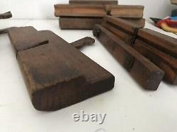 11 X Vintage Wood Moulding Planes Vintage Carpentry Tools Woodwork -Some Niche