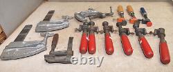 11 woodworking clamps Grand Wetzler Taylor & more collectible clamp tool lot