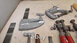 11 woodworking clamps Grand Wetzler Taylor & more collectible clamp tool lot