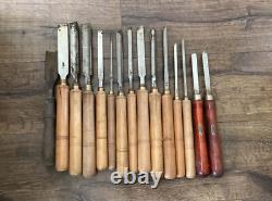 15 Antique Carving Woodworking Chisels 13 Buck Bros 2 Craftsman Free Ship