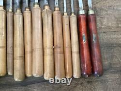 15 Antique Carving Woodworking Chisels 13 Buck Bros 2 Craftsman Free Ship