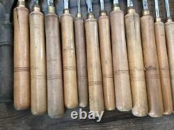 15 Antique Carving Woodworking Chisels 13 Buck Bros 2 Craftsman Free Ship