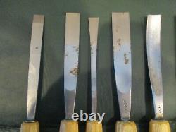 15 PFEIL Swiss Made Octagonal Handles carving Chisels Woodworking Tools