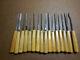 16 Vintage Otto Bergmann Berlin Carving Chisels Woodworking Tools