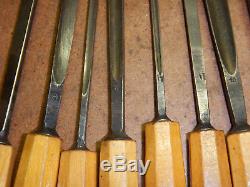 16 Vintage Otto Bergmann Berlin Carving Chisels Woodworking Tools