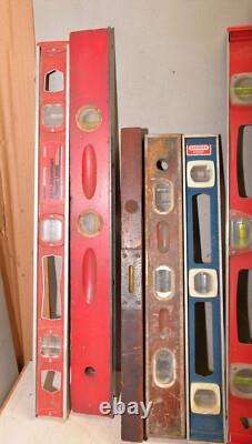 18 vintage levels Stanley & more collectible building woodworking tool lot