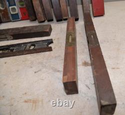 18 vintage levels Stanley & more collectible building woodworking tool lot