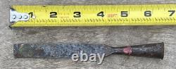 1800s Antique W. L. DERBY Carpenter's Wood Woodworking Carpentry Chisel Hand Tool