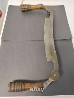 1895 A. J. Wilkinson & Co Folding Handle Draw Knife Curved Shave Woodworking Tool