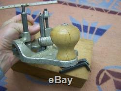 1907 STANLEY NO 71 WOODWORKERS ROUTER PLANE With BLADES AND WOOD BOX UNUSED