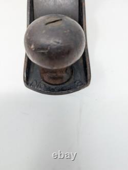 1910 PATENT DATE! Stanley Bailey no. 3 Hand Plane ANTIQUE Woodworking Tool
