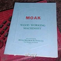 1932 Original MOAK MACHINE TOOL COMPANY WOOD WORKING MACHINERY CATALOG Michigan