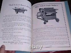 1932 Original MOAK MACHINE TOOL COMPANY WOOD WORKING MACHINERY CATALOG Michigan