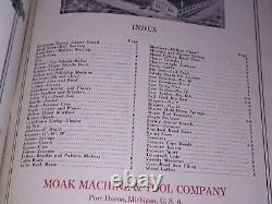 1932 Original MOAK MACHINE TOOL COMPANY WOOD WORKING MACHINERY CATALOG Michigan