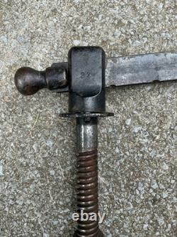 19th CENTURY LARGE RARE CAST END VISE BENCH WOOD VISE WOODWORKING CARPENTRY OLD