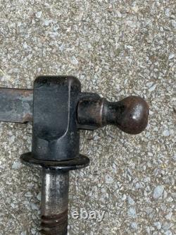 19th CENTURY LARGE RARE CAST END VISE BENCH WOOD VISE WOODWORKING CARPENTRY OLD