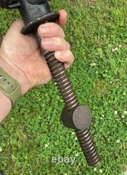 19th CENTURY LARGE RARE CAST END VISE BENCH WOOD VISE WOODWORKING CARPENTRY OLD
