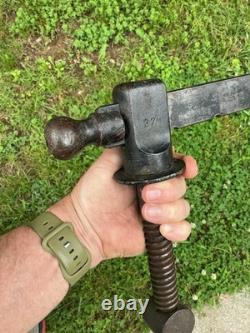 19th CENTURY LARGE RARE CAST END VISE BENCH WOOD VISE WOODWORKING CARPENTRY OLD