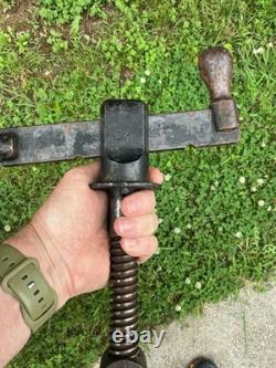 19th CENTURY LARGE RARE CAST END VISE BENCH WOOD VISE WOODWORKING CARPENTRY OLD