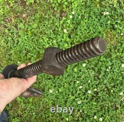 19th CENTURY LARGE RARE CAST END VISE BENCH WOOD VISE WOODWORKING CARPENTRY OLD