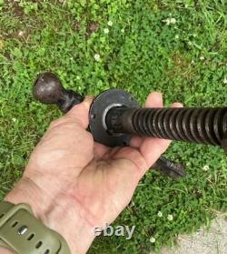 19th CENTURY LARGE RARE CAST END VISE BENCH WOOD VISE WOODWORKING CARPENTRY OLD