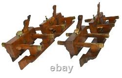 19th Century Woodworkers Plough Plow Planes, English, super examples