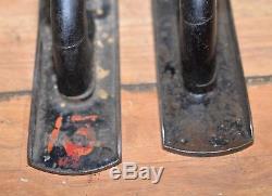 2 Stanley bedrock plane No 605 woodworking collectible parts or repair tool lot