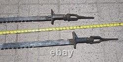 2 Vintage BLACK BROS Woodworking CLAMPS Tools Mendota Illinois 28 and 34