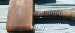 2 Vintage Wood Bar Clamps Adjustable Woodworking Clamp Tool 48 Total 57 Long