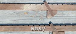 2 Vintage Wood Bar Clamps Adjustable Woodworking Clamp Tool 48 Total 57 Long
