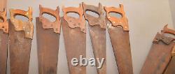 20 vintage collectible handsaw woodworking saw lot craft paint tool parts repair