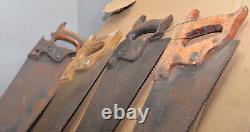 20 vintage collectible handsaw woodworking saw lot craft paint tool parts repair