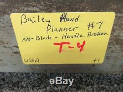 21 Vintage Stanley Bailey Plane No 7 Joiner Woodworking Carpentry Tool No Blade