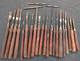 24 Vintage Lathe Chisels Wood Turning Woodworker Butcher Strelinger Other