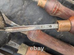 24 Vintage Lathe Chisels Wood Turning Woodworker Butcher Strelinger Other