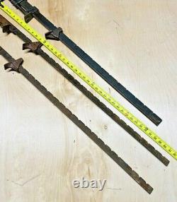 3 Antique Vintage Cast Iron Bar Clamp Woodworking Tool 36 (2) Hargrave 458A