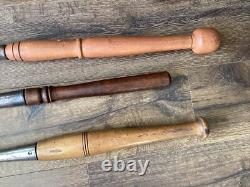 3 Chisel Slick Socket Framing Timber Wood Working T. H. Witherby G. I. MIX