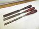 3 Stanley 720 Bevel Edge Socket Chisels Woodworking Carving Wood 1/2, 3/4 & 1