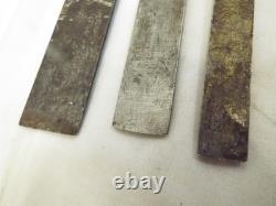 3 Stanley 720 Bevel Edge Socket Chisels Woodworking Carving Wood 1/2, 3/4 & 1