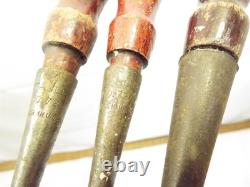 3 Stanley 720 Bevel Edge Socket Chisels Woodworking Carving Wood 1/2, 3/4 & 1