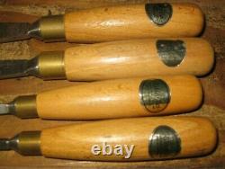 (4) Ashley Iles Woodworking Chisels Made in England